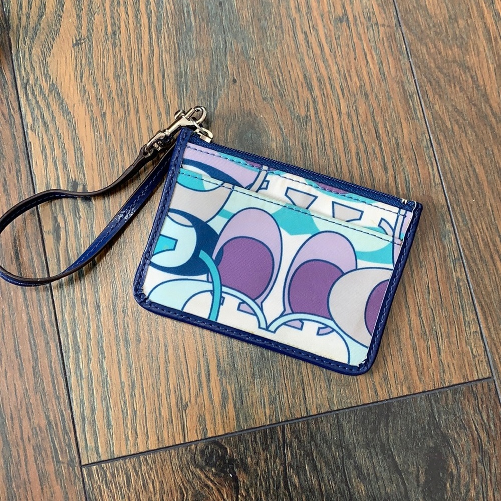 Coach card holder wristlet